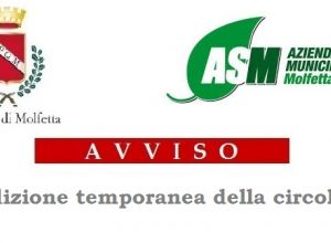 Avviso Asm avviso interdizione temporanea della Circolazione