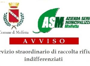 Avviso Asm conferimento straordinario rifiuti agro molfettese 1