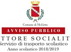 Avviso Pubblico Socialità Servizio di trasporto scolastico Anno 2018 2019