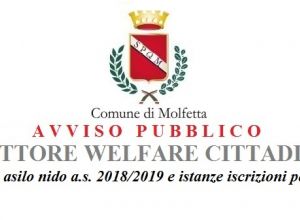 Avviso pubblico Settore Welfare e iscrizioni asilo nido