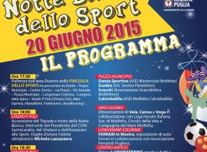 MANIFESTO notte bianca dello sport