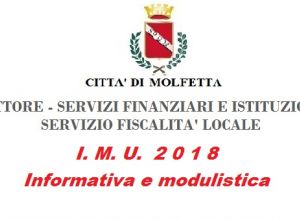 Settore I Servizi Finanziari e Istituzionali Imu 2018 1