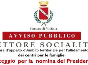 Settore Socialita rinvio gara appalto nomina Presidente