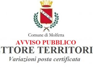 Settore territorio avviso variazioni posta certificata