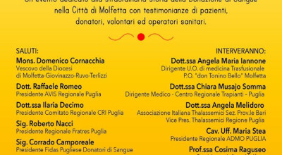 Il valore della donazione raccontata in un evento pubblico. Ecco Molfetta, un...