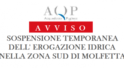 Avviso AQP sopspensione temporanea erogazione idrica 10 giugno 2018