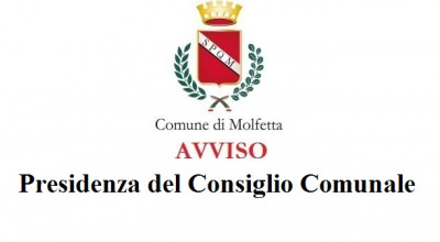 Avviso Presidenza del Consiglio Comunale