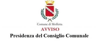 Avviso Presidenza del Consiglio Comunale