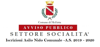 Avviso Pubblico Socialità Iscrizioni asilo nido comunale as 2019 2020