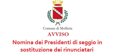 Avviso nomina presidenti di seggio