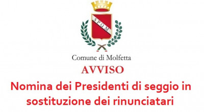 Avviso nomina presidenti di seggio