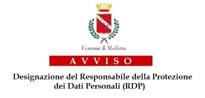 Avviso pubblico Designazione del Responsabile della Protezione dei Dati Perso...