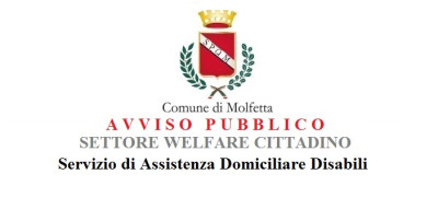 Avviso pubblico Settore Welfare Servizio Assistenza Domiciliare Disabili