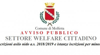 Avviso pubblico Settore Welfare e iscrizioni asilo nido