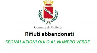 Avviso rifiuti abbandonati