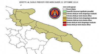 Bollettino protezione civile 22 10 2014