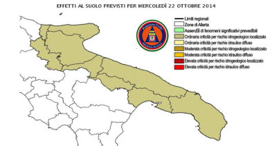 Bollettino protezione civile 22 10 2014