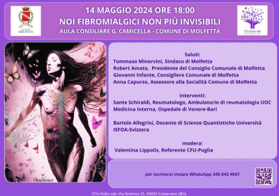 Noi Fibromialgici non più invisibili. La conferenza