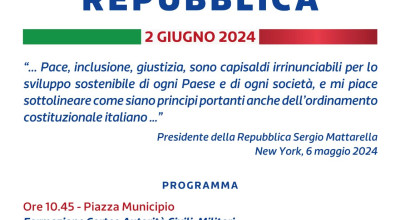 Celebrazioni 2 giugno, festa della Repubblica. Il programma