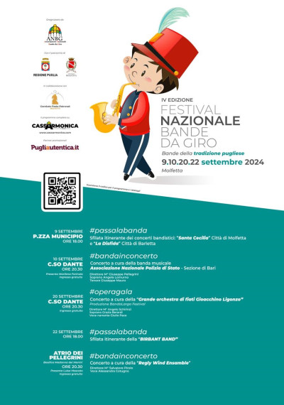 Quarta edizione Festival nazionale Bande da giro. Il programma