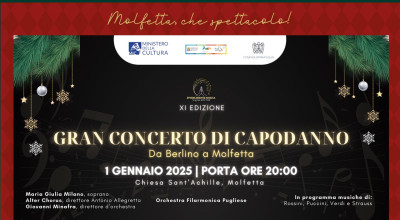 Gran concerto di Capodanno con l’Orchestra Filarmonica Pugliese