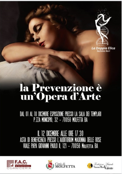 A Molfetta la prevenzione è un’Opera d’Arte. Mostra alla S...