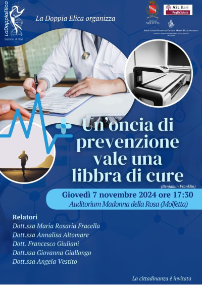  Un’oncia di prevenzione vale una libbra di cura - Conferenza