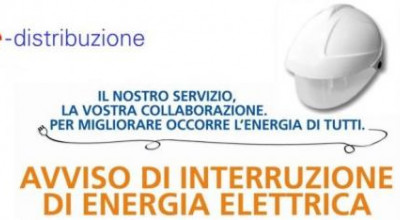 Servizio di energia elettrica. Avviso di interruzione del servizio