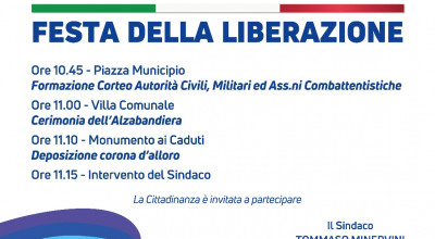 Celebrazione 25 aprile - Festa della Liberazione - Il programma