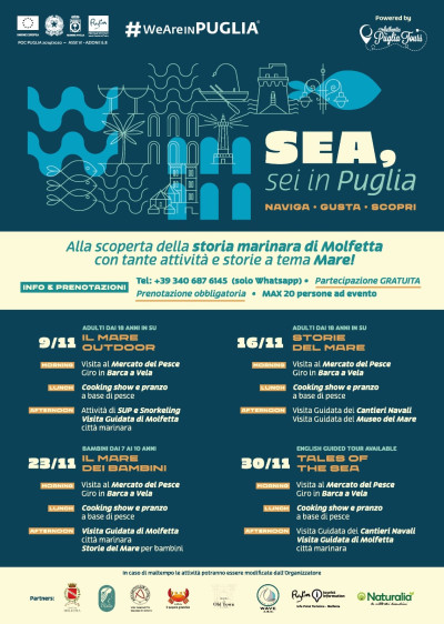 “Sea, Sei in Puglia – naviga, gusta, scopri”. Molfetta prot...