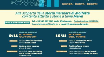 “Sea, Sei in Puglia – naviga, gusta, scopri”. Molfetta prot...